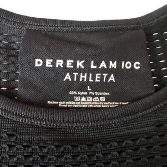 Derek Lam Athleta 10c Black Workout Tank size Large - Picture 8 of 9